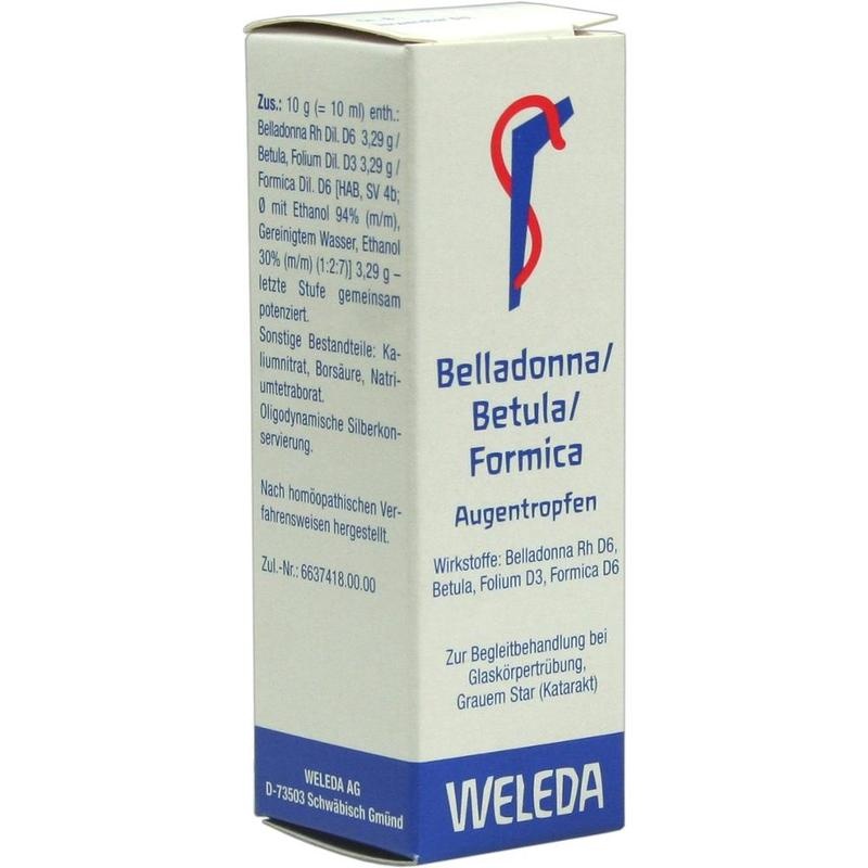BELLADONNA/BETULA/FORMICA Augentropfen